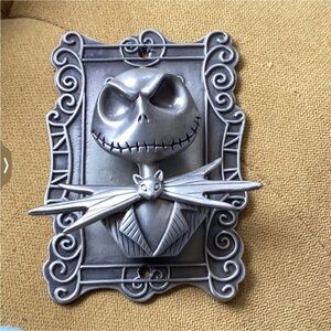 Jack Skellington Nightmare Before Christmas Silver Colored Door Knocker